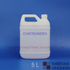 5-Liter HDPE F-Style-Flasche mit manipulierter offensichtlicher Kappe