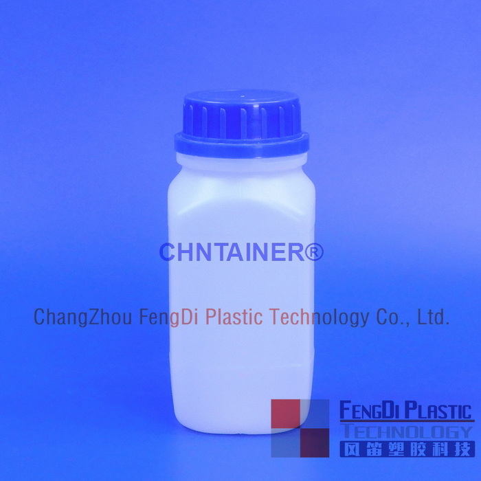 100 ml breite Mundplastik -Probenflasche mit manipulierter beisagter Schraubkappe