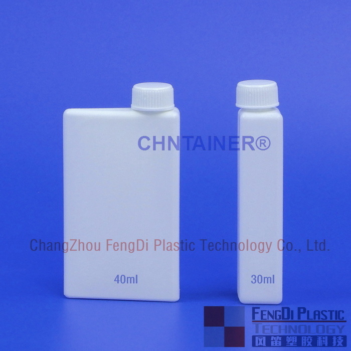 Weiße Reagenzien Flaschen 40 ml und 30 ml für Metrolab 4000 Chemieanalysator verwendet 